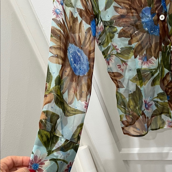 D&G Multicolor Floral Silk Shirt - Picture 6 of 6